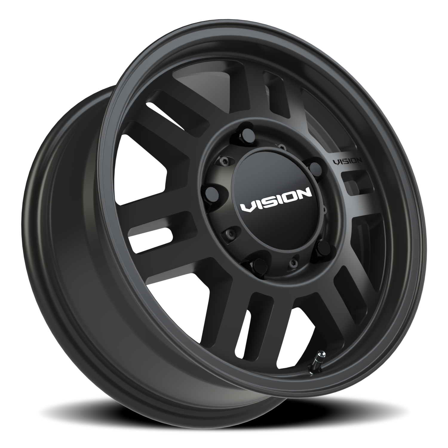 Vision Wheel 355 Satin Black 16x6.5 +45 5x160mm 65.1mm - Wheelwiz
