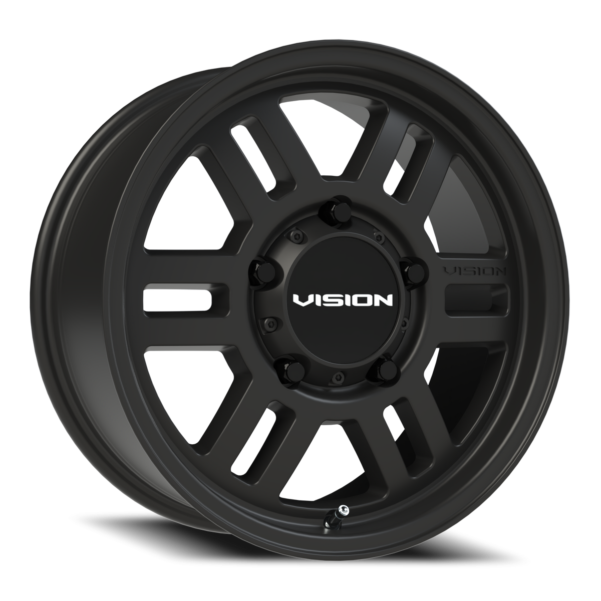 Vision Wheel 355 Satin Black 17x7.5 +45 5x160mm 65.1mm - Wheelwiz