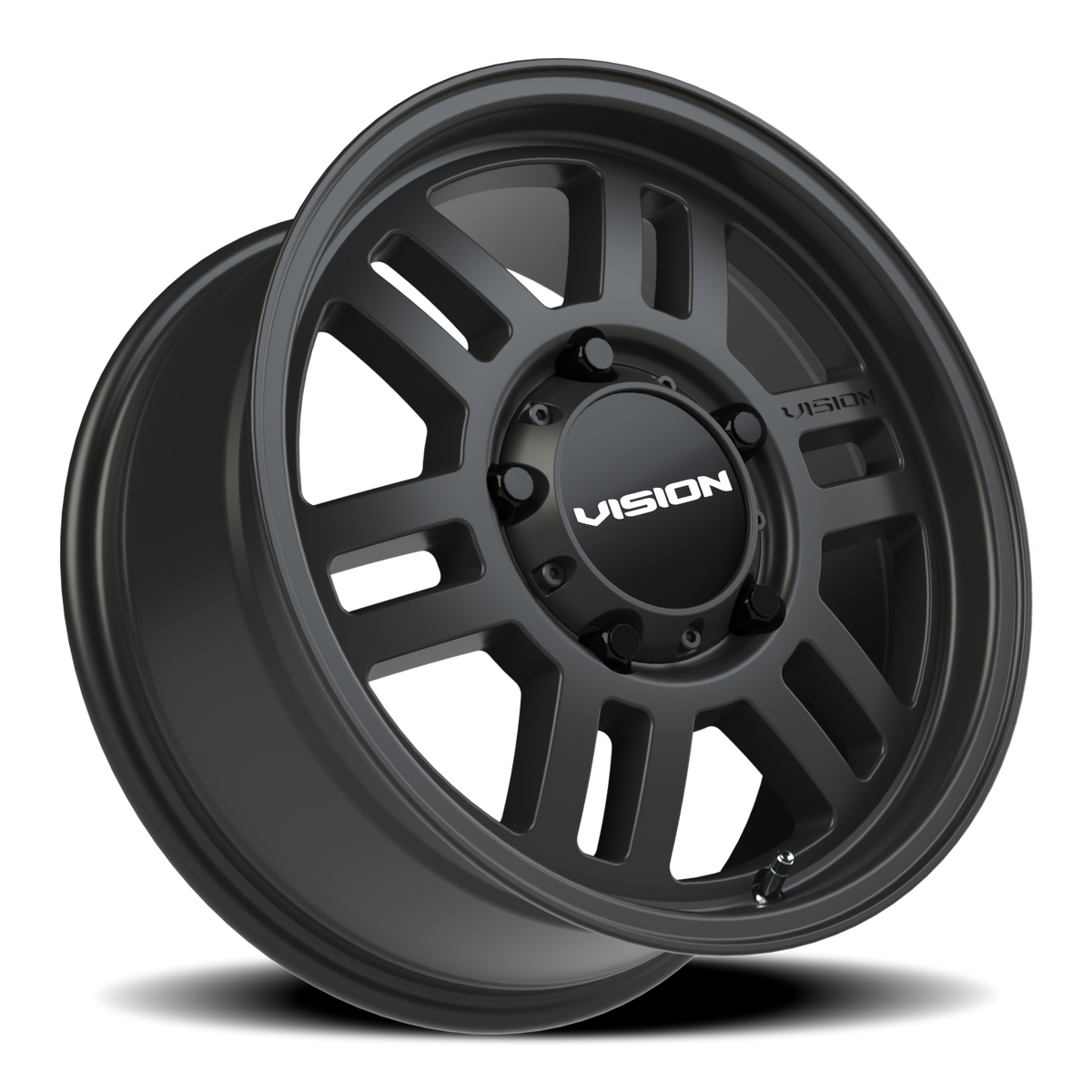 Vision Wheel 355 Satin Black 17x7.5 +45 5x160mm 65.1mm - Wheelwiz