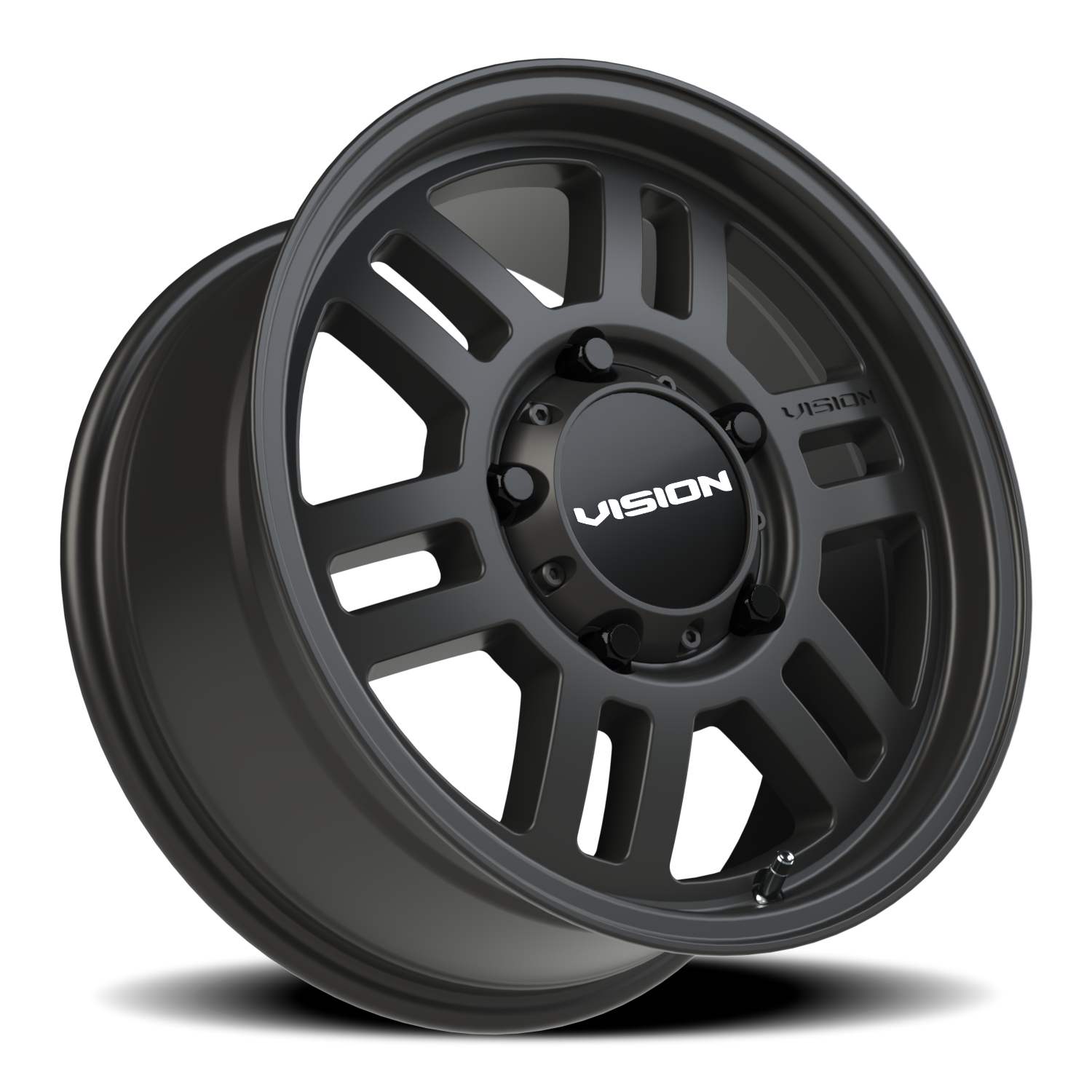 Vision Wheel 355 Satin Black 17x7.5 +45 5x160mm 65.1mm - Wheelwiz