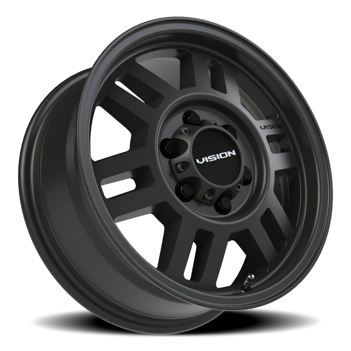 Vision Wheel 355 Satin Black 16x6.5 +38 6x130mm 84mm - Wheelwiz