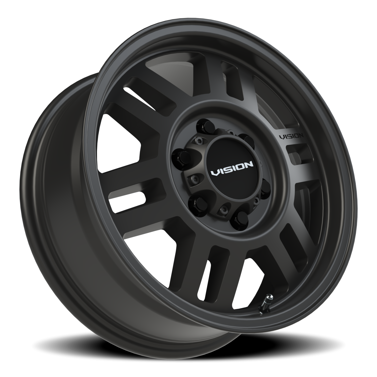 Vision Wheel 355 Satin Black 16x6.5 +38 6x130mm 84mm - Wheelwiz