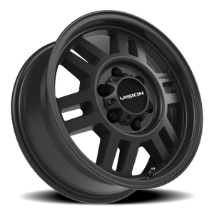Vision Wheel 355 Satin Black 16x6.5 +38 6x130mm 84mm - Wheelwiz