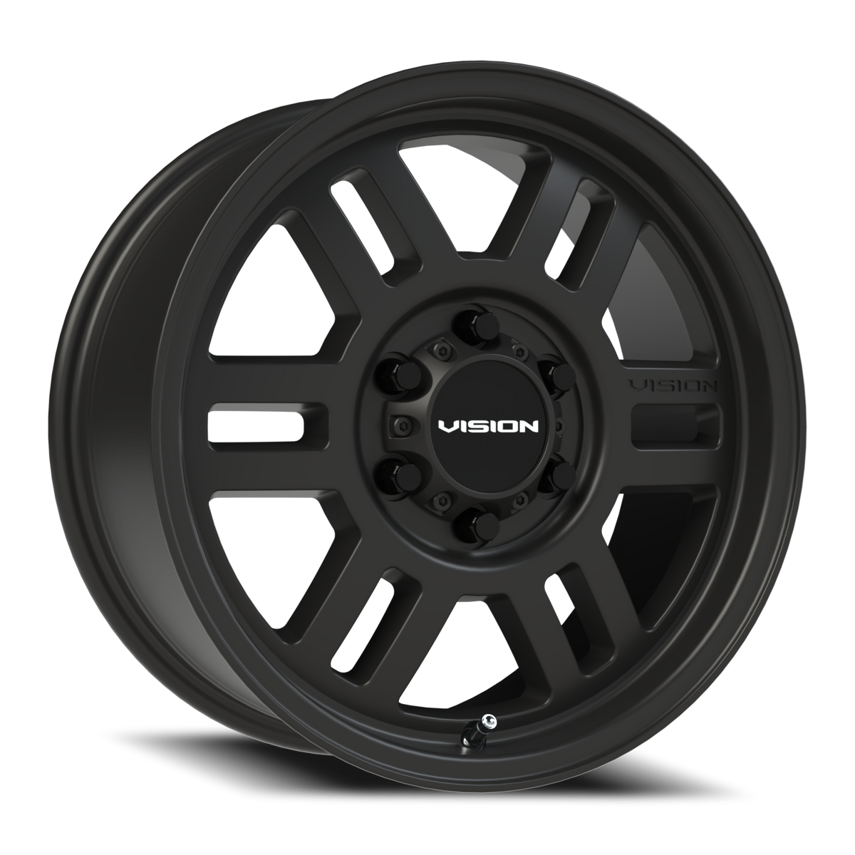 Vision Wheel 355 Satin Black 17x7.5 +45 6x130mm 84mm - Wheelwiz