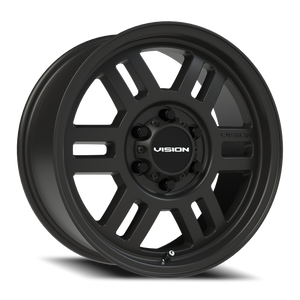 Vision Wheel 355 Satin Black 17x7.5 +45 6x130mm 84mm - Wheelwiz