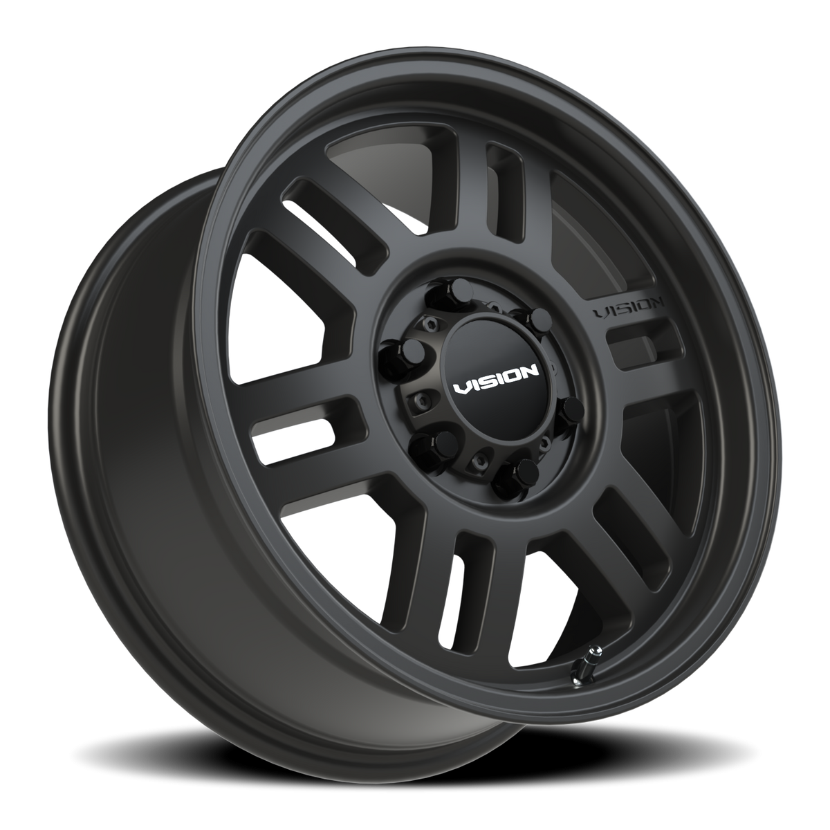 Vision Wheel 355 Satin Black 17x7.5 +45 6x130mm 84mm - Wheelwiz