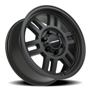 Vision Wheel 355 Satin Black 17x7.5 +45 6x130mm 84mm - Wheelwiz