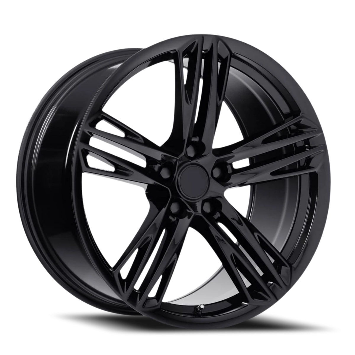 Factory Reproductions FR 35F Gloss Black 20x9 +27 5x120mm 66.9mm - Wheelwiz