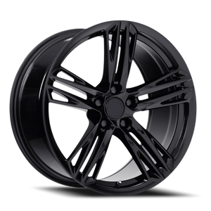 Factory Reproductions FR 35F Gloss Black 20x9 +27 5x120mm 66.9mm - Wheelwiz