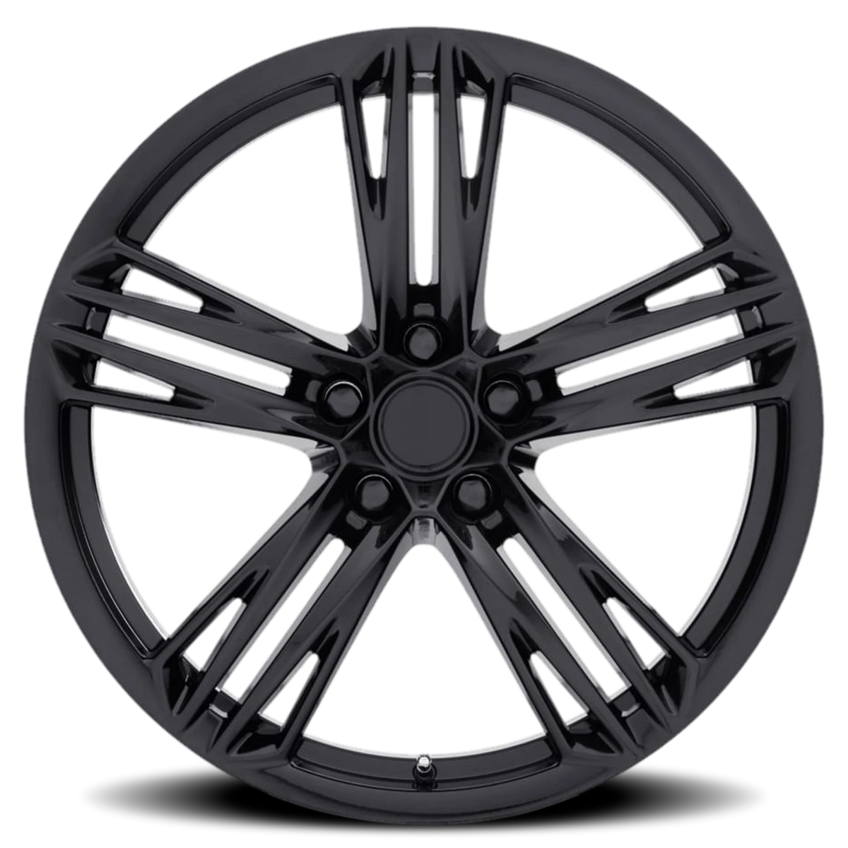 Factory Reproductions FR 35F Gloss Black 20x9 +27 5x120mm 66.9mm - Wheelwiz