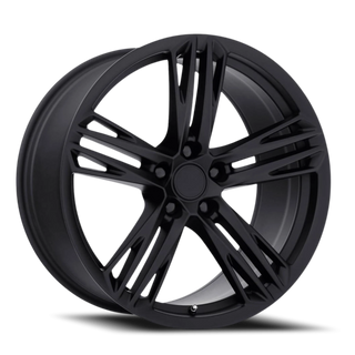 Factory Reproductions FR 35F Satin Black 20x9 +27 5x120mm 66.9mm