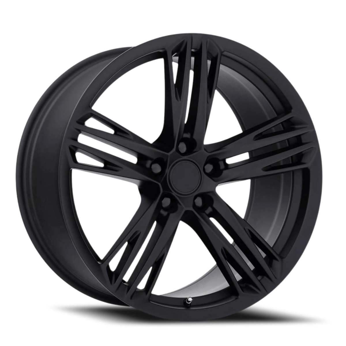 Factory Reproductions FR 35F Satin Black 20x10 +23 5x120mm 66.9mm - Wheelwiz