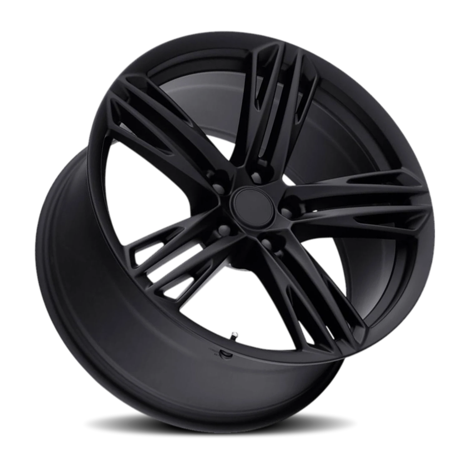 Factory Reproductions FR 35F Satin Black 20x9 +27 5x120mm 66.9mm - Wheelwiz