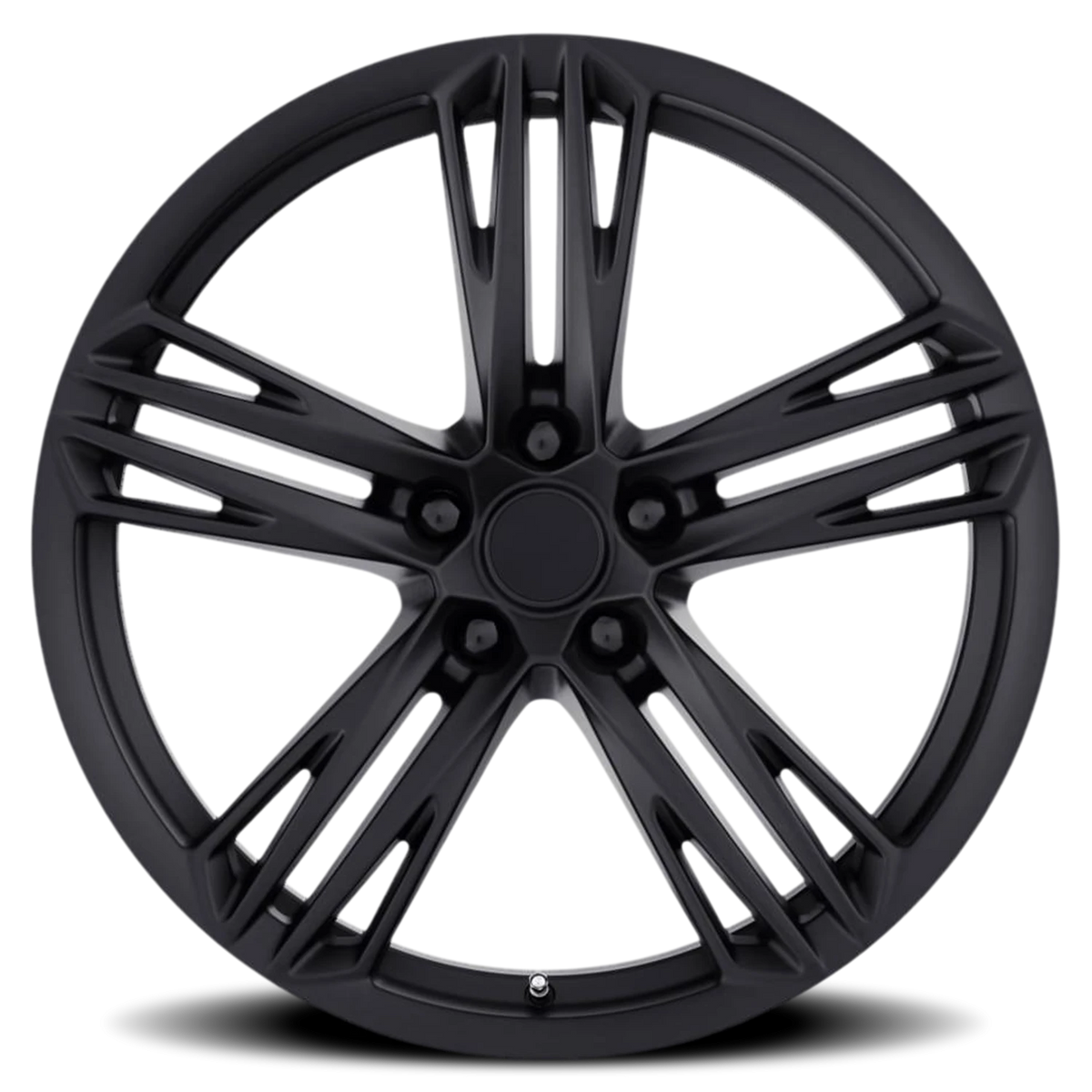 Factory Reproductions FR 35F Satin Black 20x9 +27 5x120mm 66.9mm - Wheelwiz