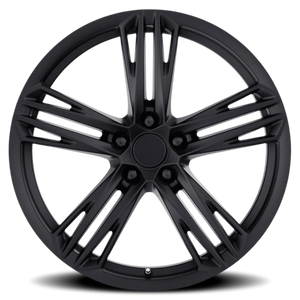 Factory Reproductions FR 35F Satin Black 20x9 +27 5x120mm 66.9mm - Wheelwiz