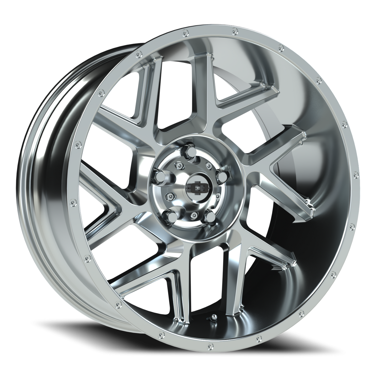 Vision Wheel 360 Chrome 20x10 -25 5x127mm 78.1mm - Wheelwiz