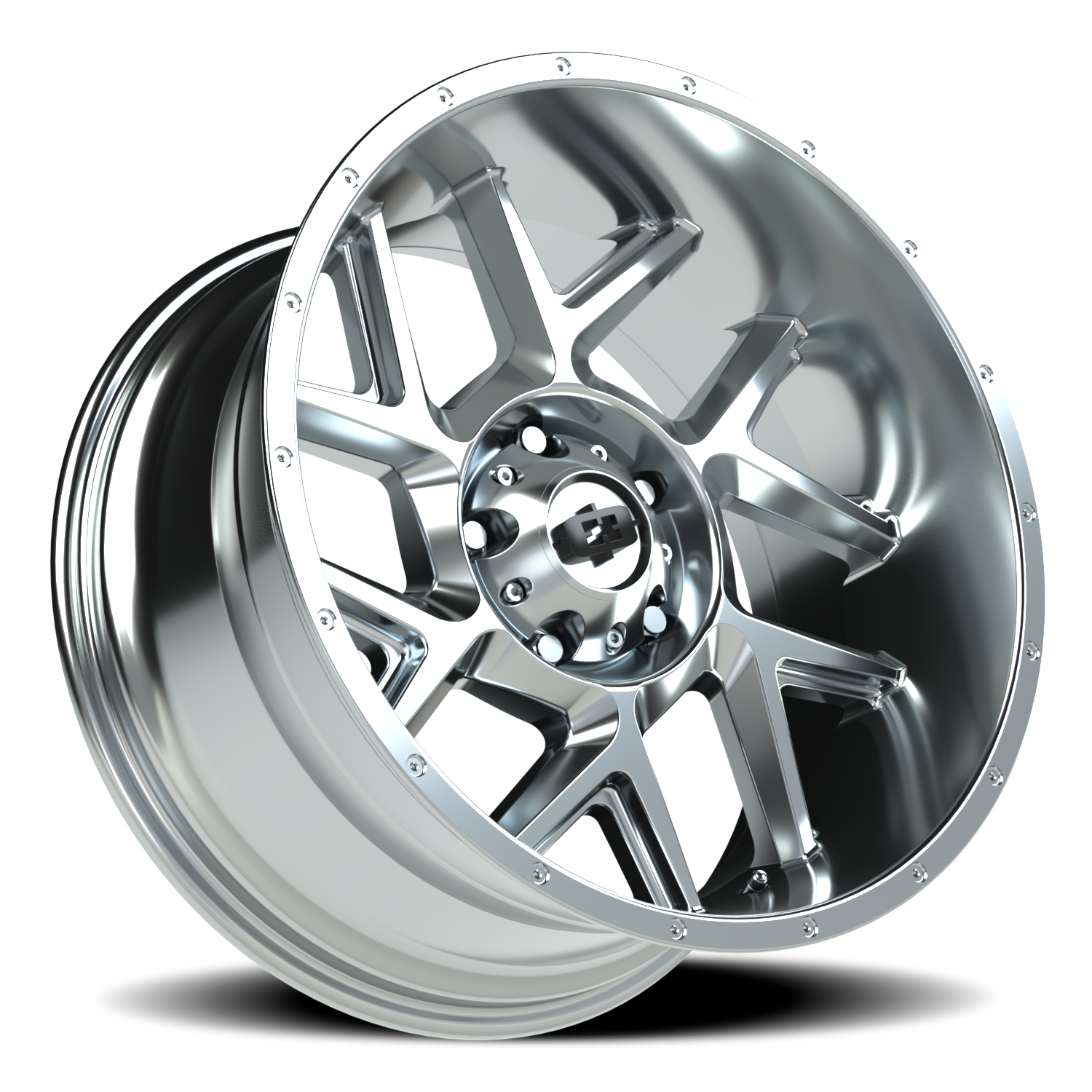 Vision Wheel 360 Chrome 20x10 -25 5x139.7mm 108mm - Wheelwiz