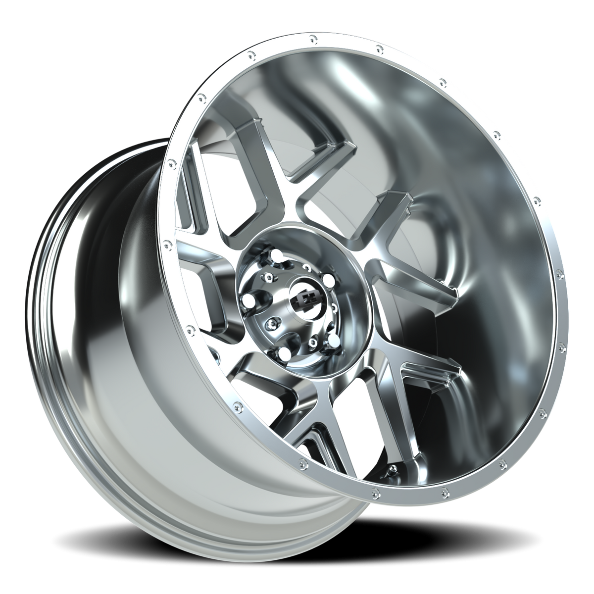 Vision Wheel 360 Chrome 20x12 -51 5x127mm 78.1mm - Wheelwiz