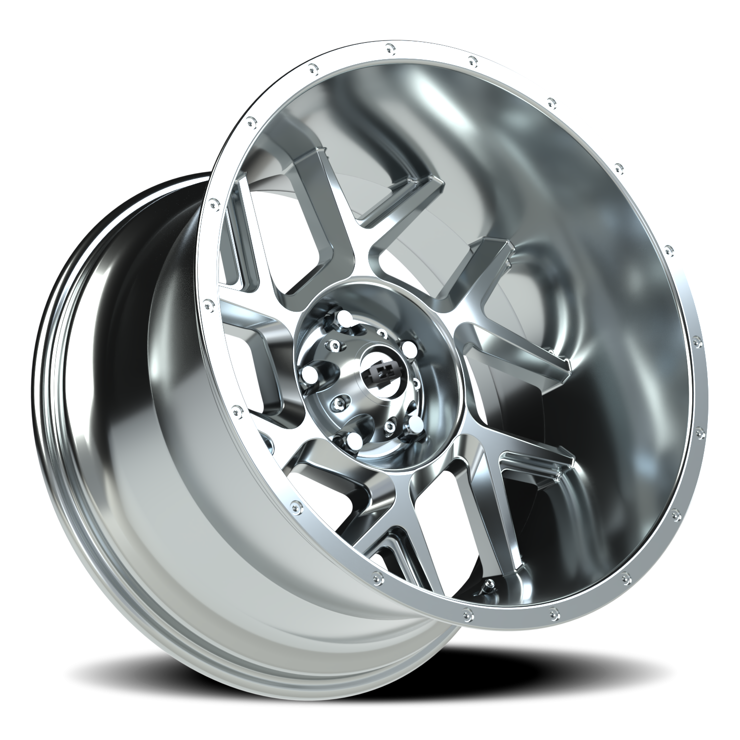 Vision Wheel 360 Chrome 20x12 -51 5x127mm 78.1mm - Wheelwiz