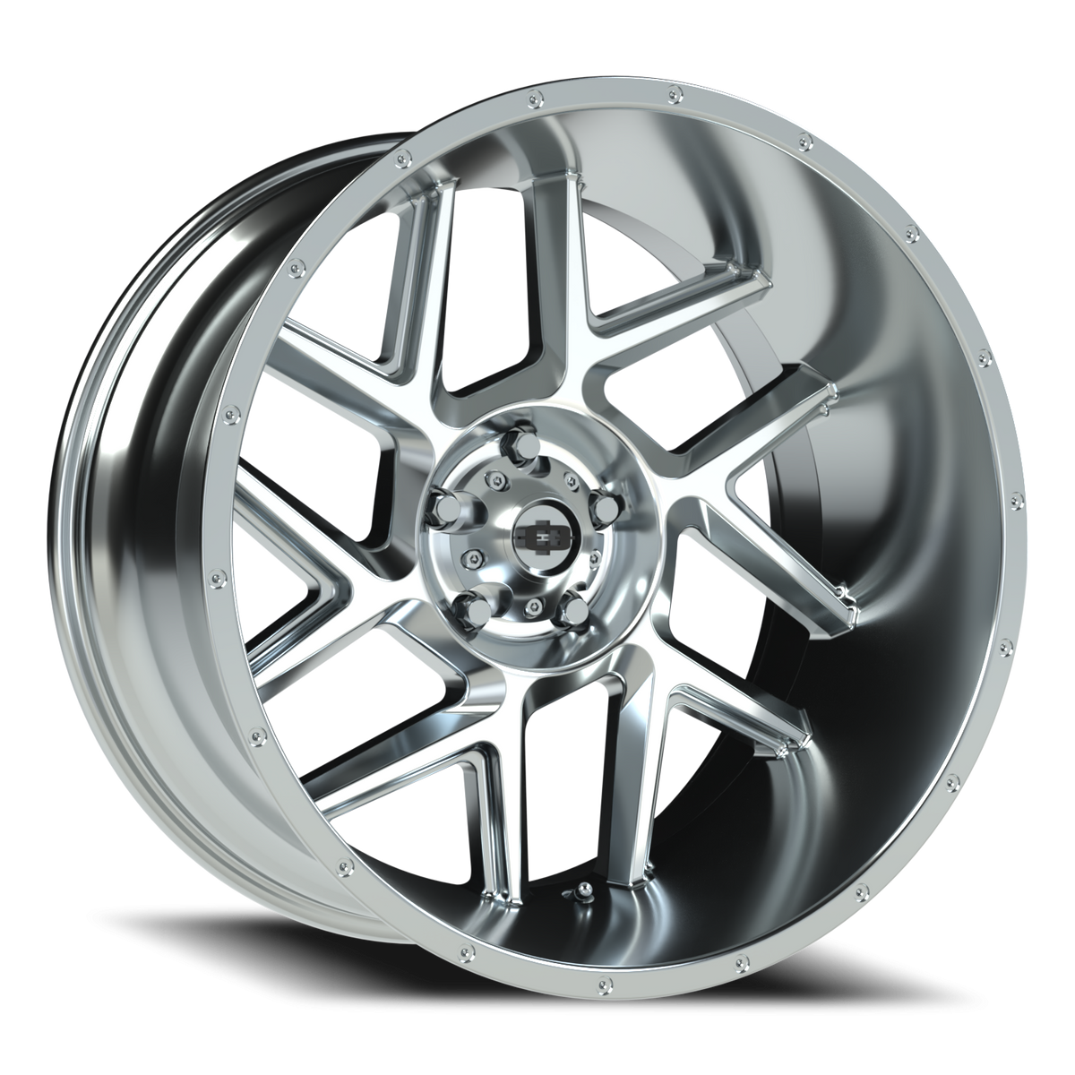 Vision Wheel 360 Chrome 22x12 -51 5x127mm 78.1mm - Wheelwiz