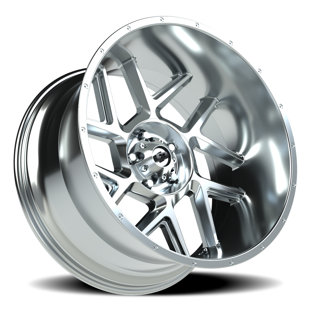 Vision Wheel 360 Chrome 22x12 -51 5x127mm 78.1mm - Wheelwiz