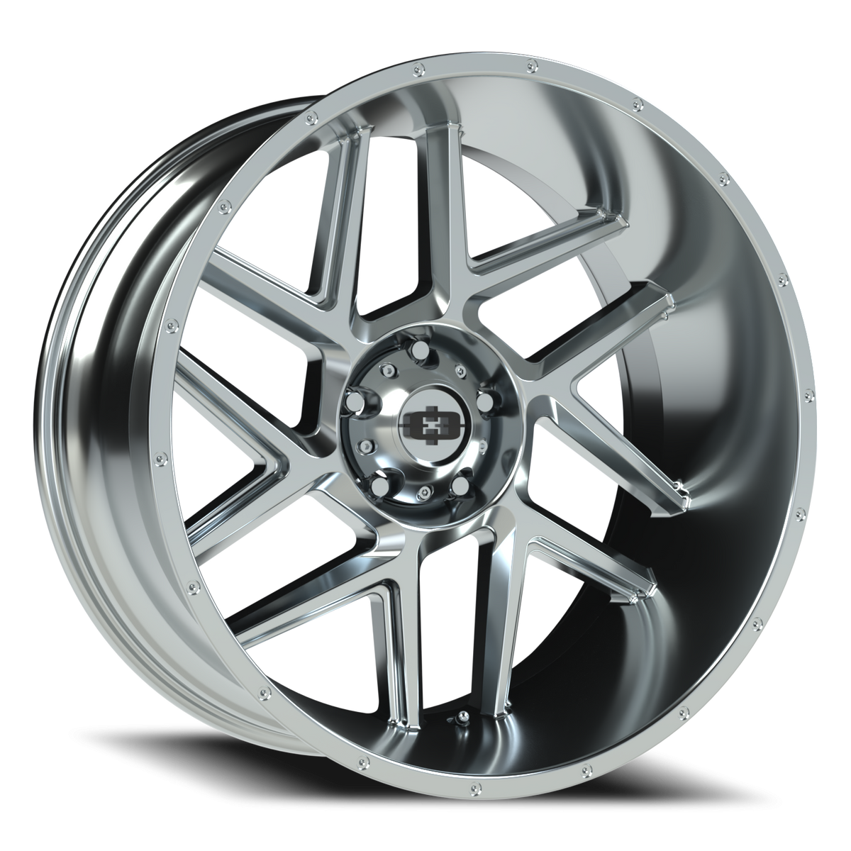 Vision Wheel 360 Chrome 24x12 -51 5x139.7mm 108mm - Wheelwiz