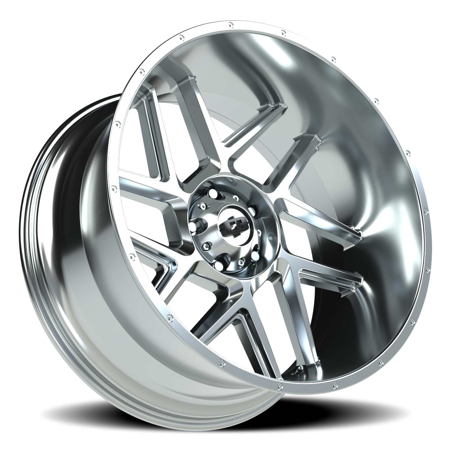 Vision Wheel 360 Chrome 24x12 -51 5x139.7mm 108mm - Wheelwiz