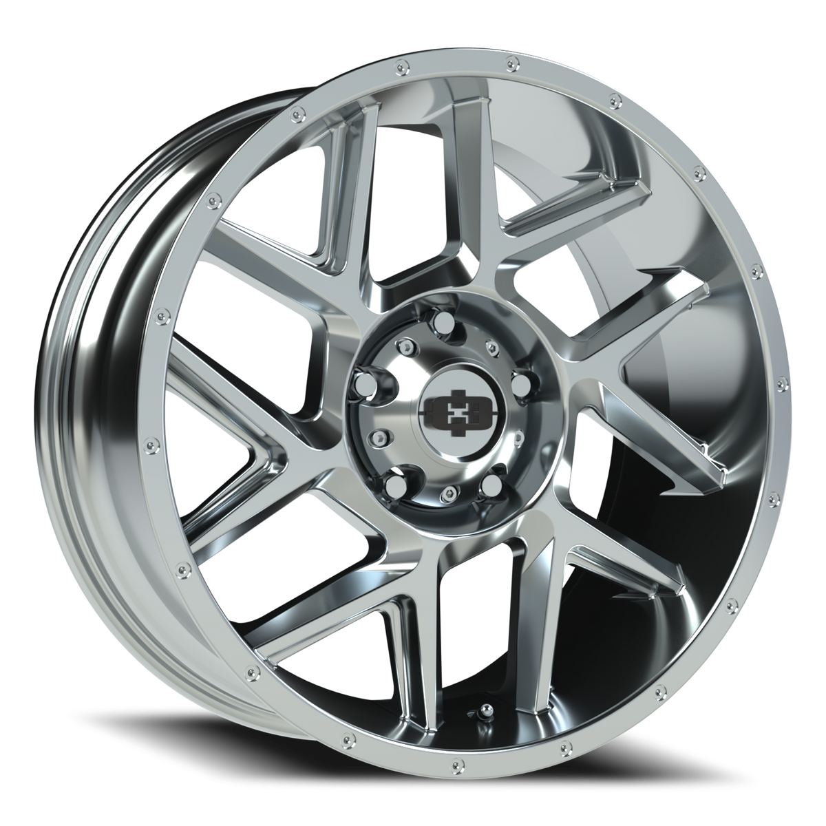 Vision Wheel 360 Chrome 20x9 +12 5x139.7mm 108mm - Wheelwiz