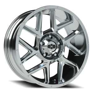 Vision Wheel 360 Chrome 20x9 +12 5x139.7mm 108mm - Wheelwiz