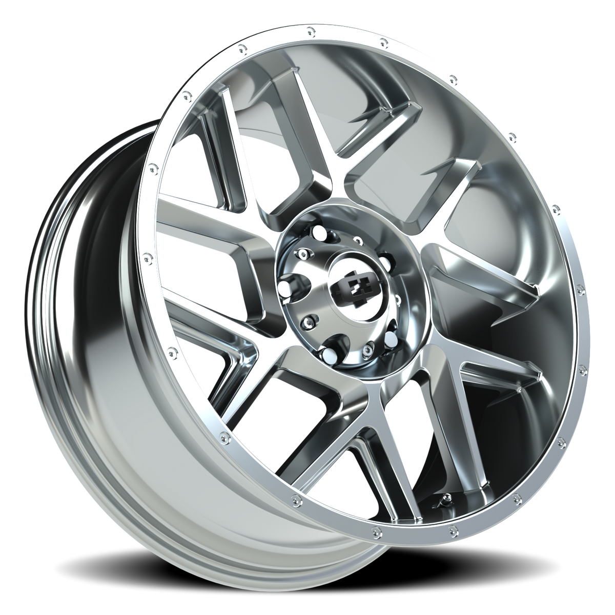 Vision Wheel 360 Chrome 20x9 +12 5x139.7mm 108mm - Wheelwiz