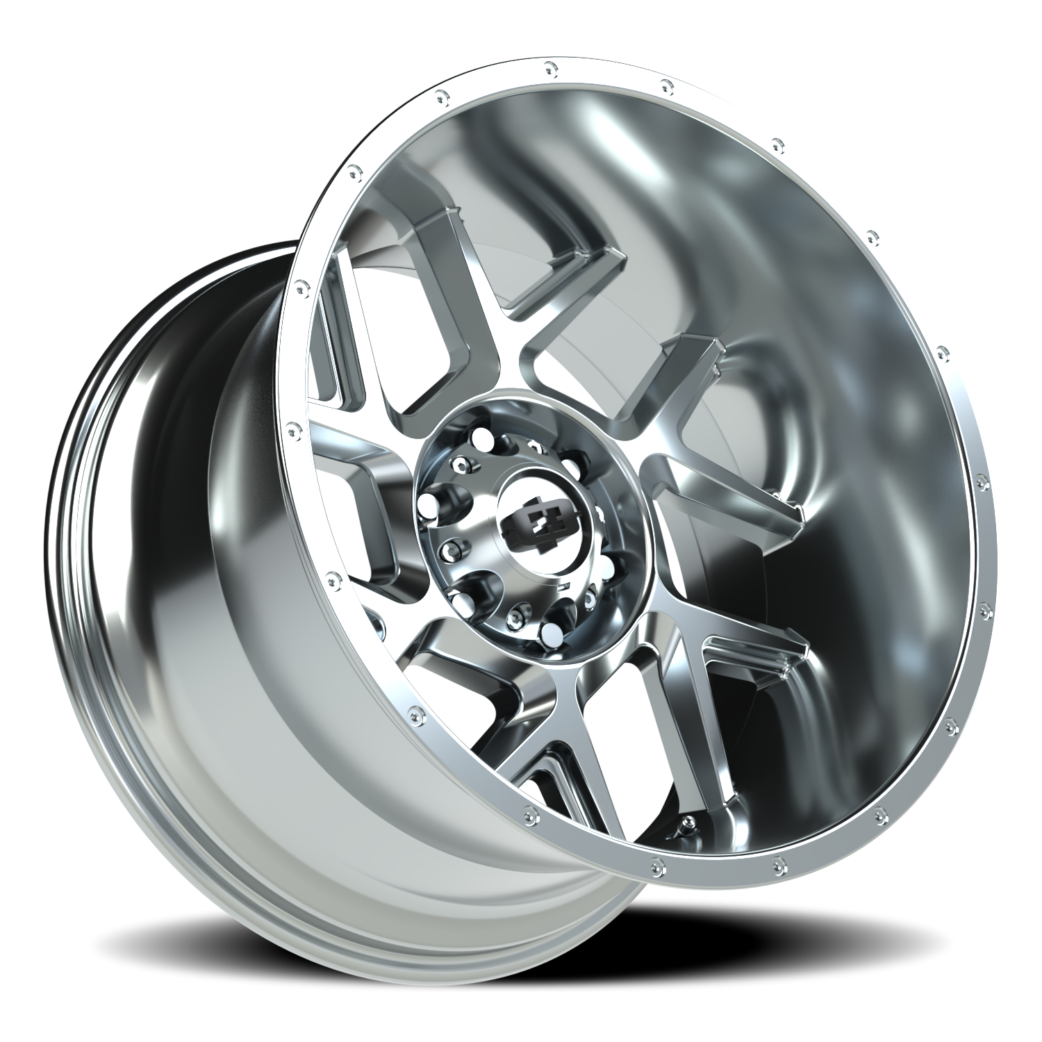 Vision Wheel 360 Chrome 20x12 -55 6x139.7mm 106.2mm - Wheelwiz