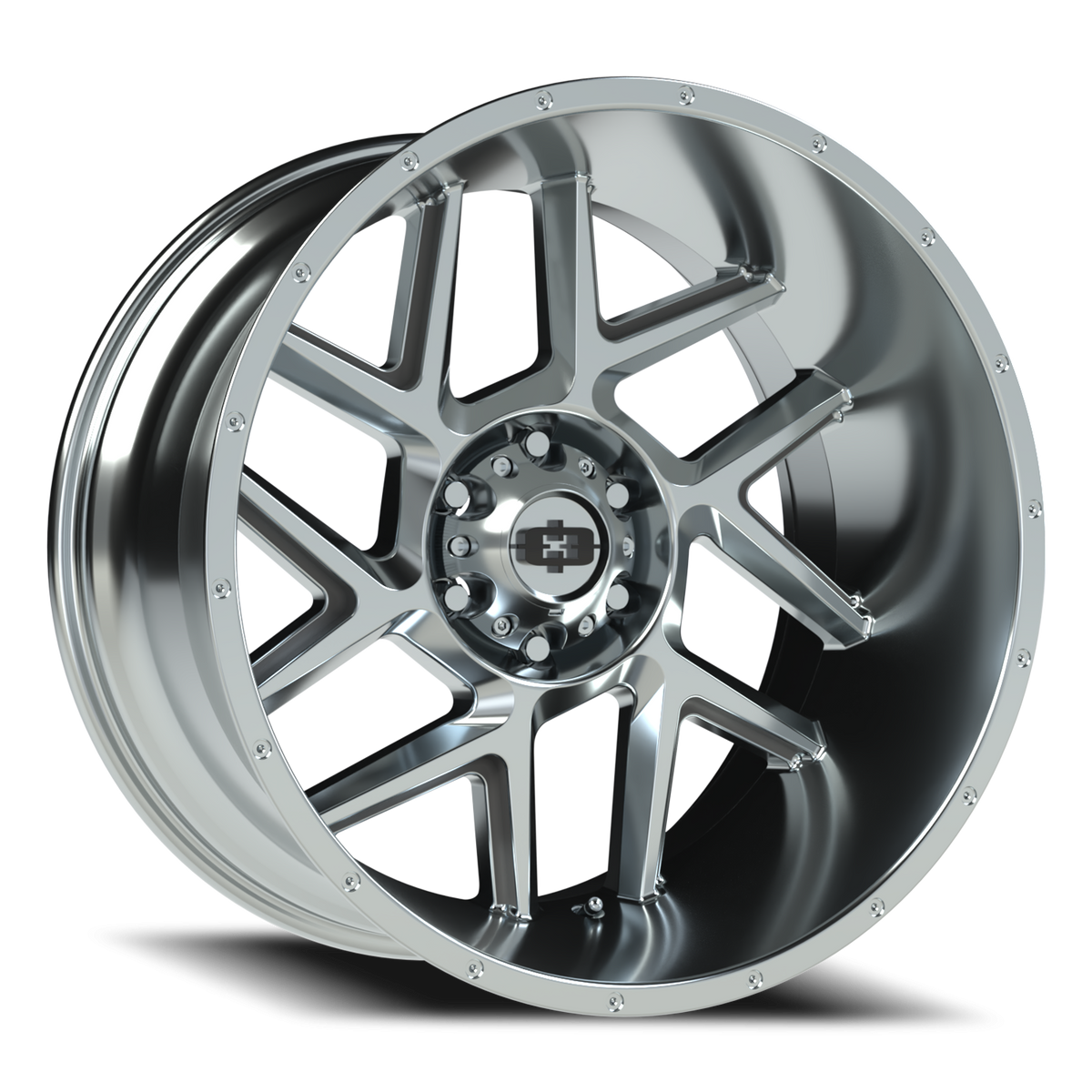 Vision Wheel 360 Chrome 22x12 -57 6x139.7mm 106.2mm - Wheelwiz