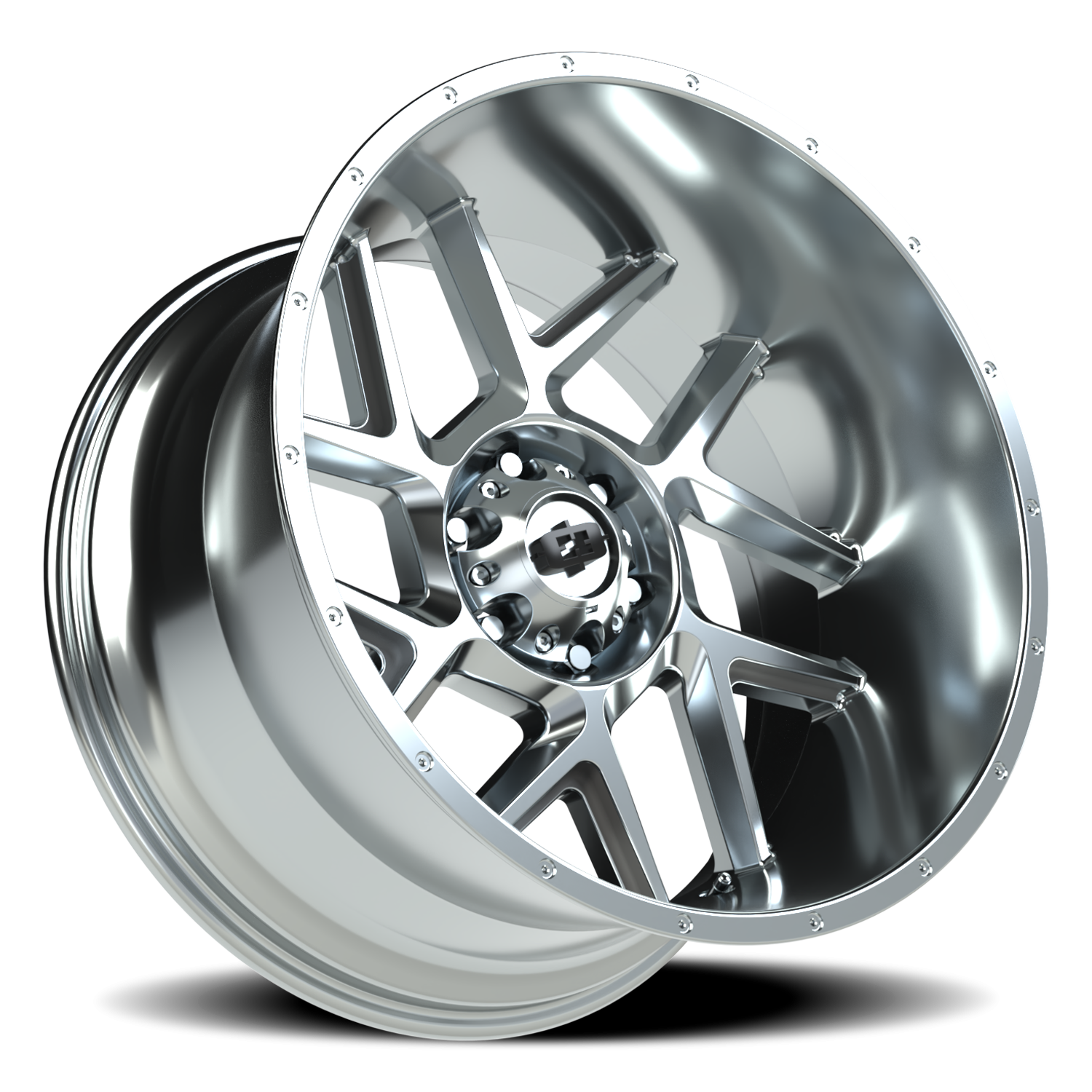 Vision Wheel 360 Chrome 22x12 -57 6x139.7mm 106.2mm - Wheelwiz