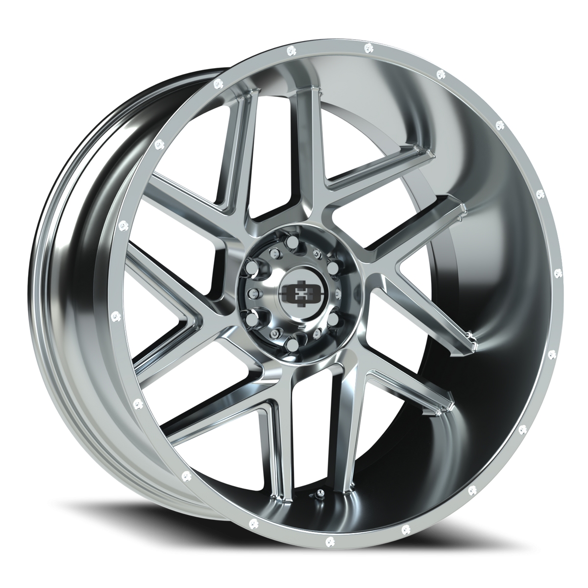 Vision Wheel 360 Chrome 24x12 -57 6x139.7mm 106.2mm - Wheelwiz