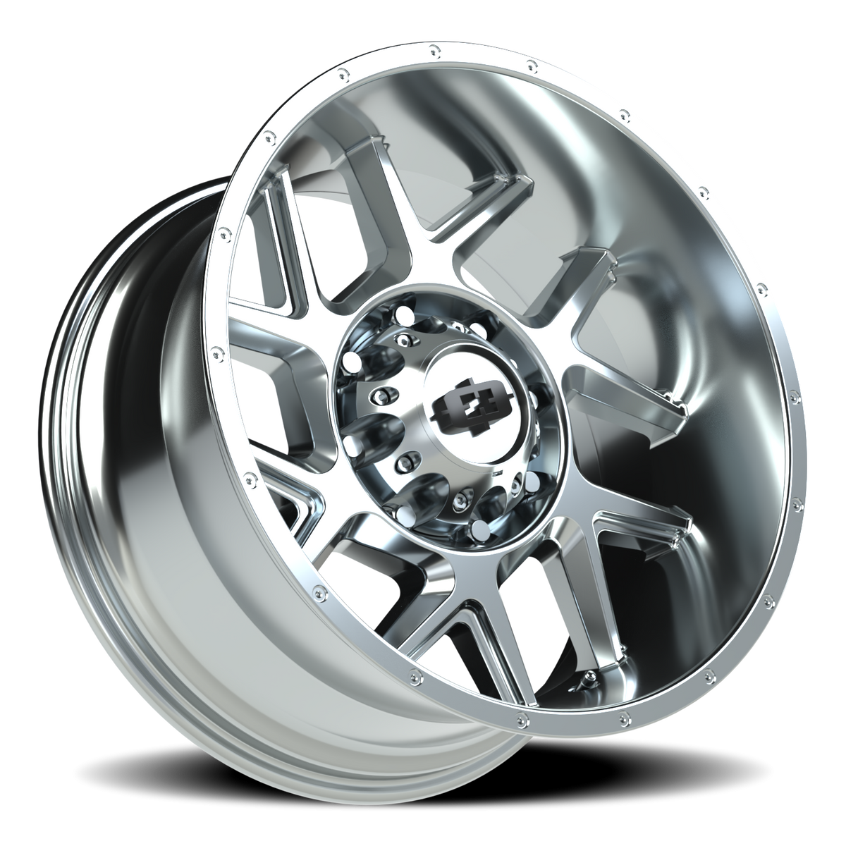 Vision Wheel 360 Chrome 20x10 -25 8x165.1mm 125.2mm - Wheelwiz