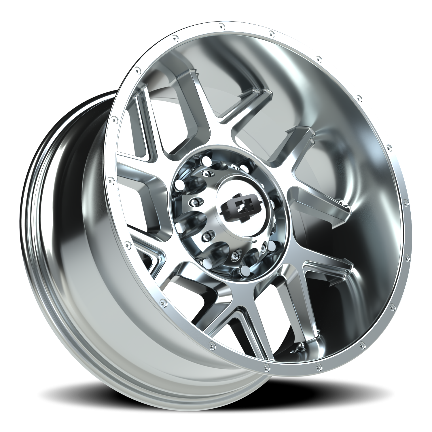 Vision Wheel 360 Chrome 20x10 -25 8x165.1mm 125.2mm - Wheelwiz