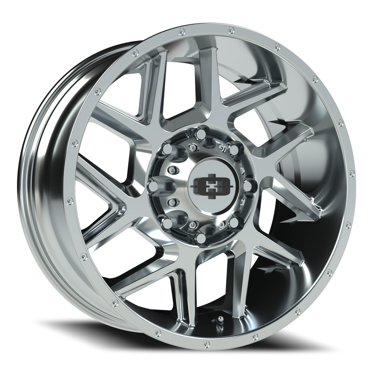 Vision Wheel 360 Chrome 20x9 +12 8x170mm 125.2mm - Wheelwiz