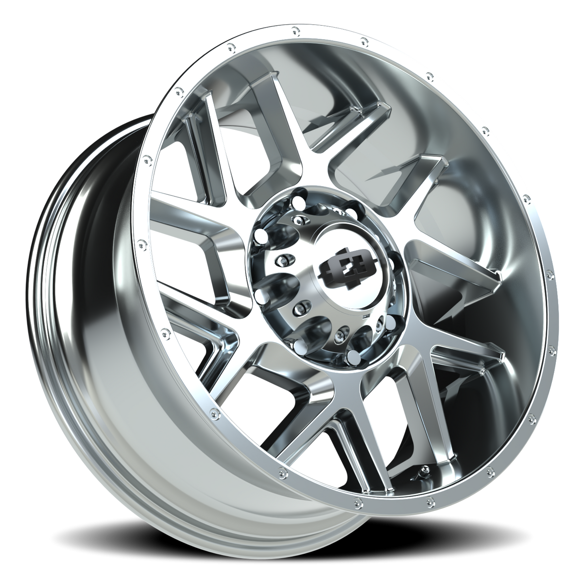 Vision Wheel 360 Chrome 20x9 +12 8x170mm 125.2mm - Wheelwiz
