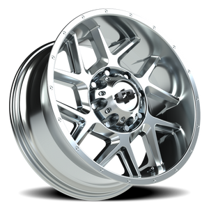 Vision Wheel 360 Chrome 20x9 +12 8x180mm 124.2mm - Wheelwiz