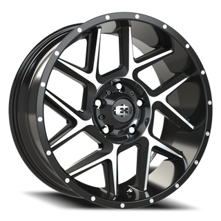 Vision Wheel 360 Gloss Black Machined Face 20x9 +12 5x150mm 110.2mm