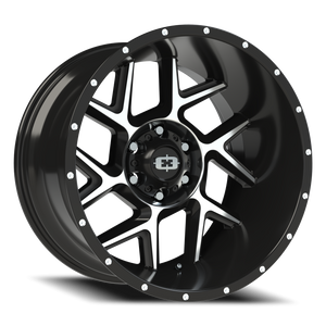 Vision Wheel 360 Gloss Black Machined Face 20x12 -51 6x135mm 87.1mm - Wheelwiz