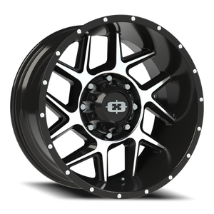 Vision Wheel 360 Gloss Black Machined Face 20x10 -25 8x165.1mm 125.2mm - Wheelwiz