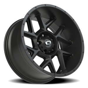 Vision Wheel 360 Satin Black 20x10 -25 5x139.7mm 108mm - Wheelwiz