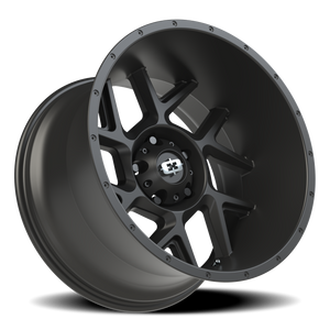 Vision Wheel 360 Satin Black 20x12 -51 5x139.7mm 108mm - Wheelwiz