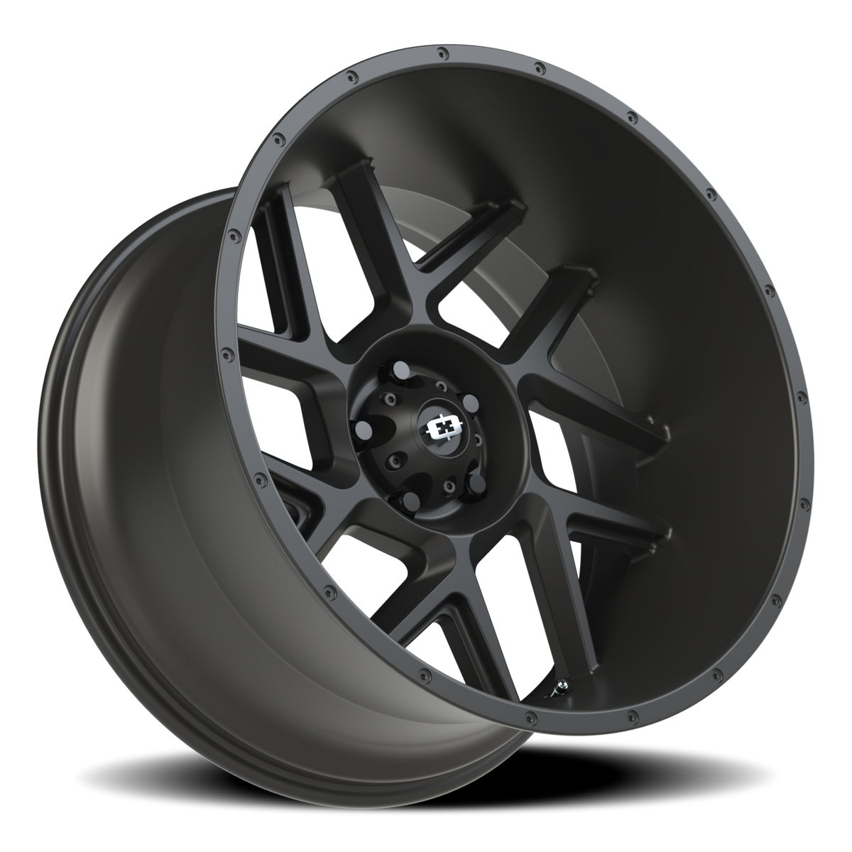 Vision Wheel 360 Satin Black 22x12 -51 5x127mm 78.1mm - Wheelwiz