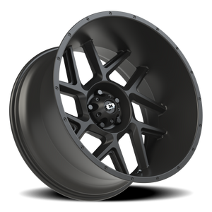 Vision Wheel 360 Satin Black 22x12 -51 5x127mm 78.1mm - Wheelwiz