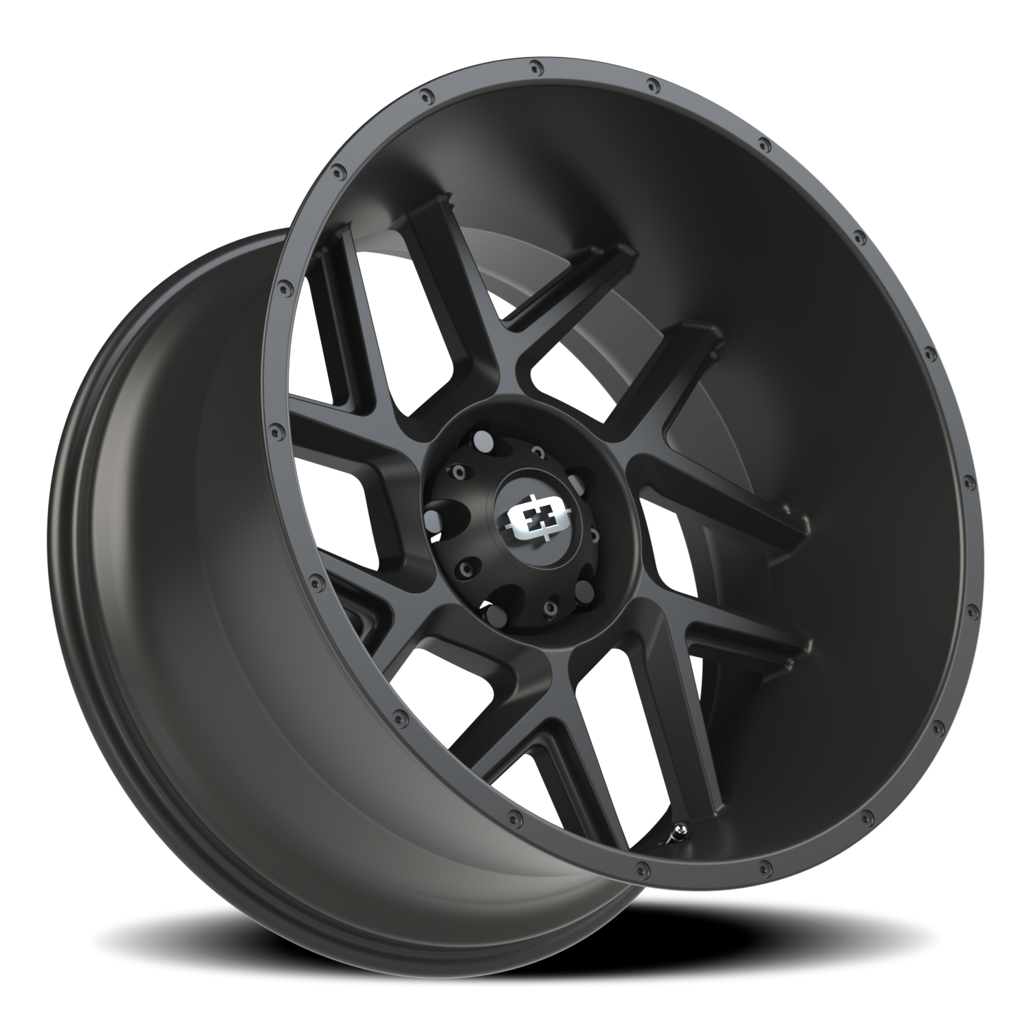 Vision Wheel 360 Satin Black 22x12 -51 5x139.7mm 108mm - Wheelwiz
