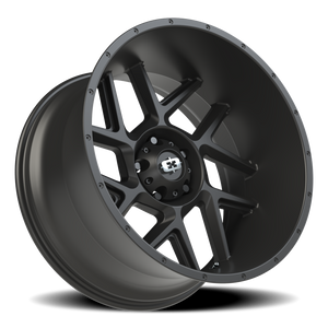 Vision Wheel 360 Satin Black 22x12 -51 5x139.7mm 108mm - Wheelwiz