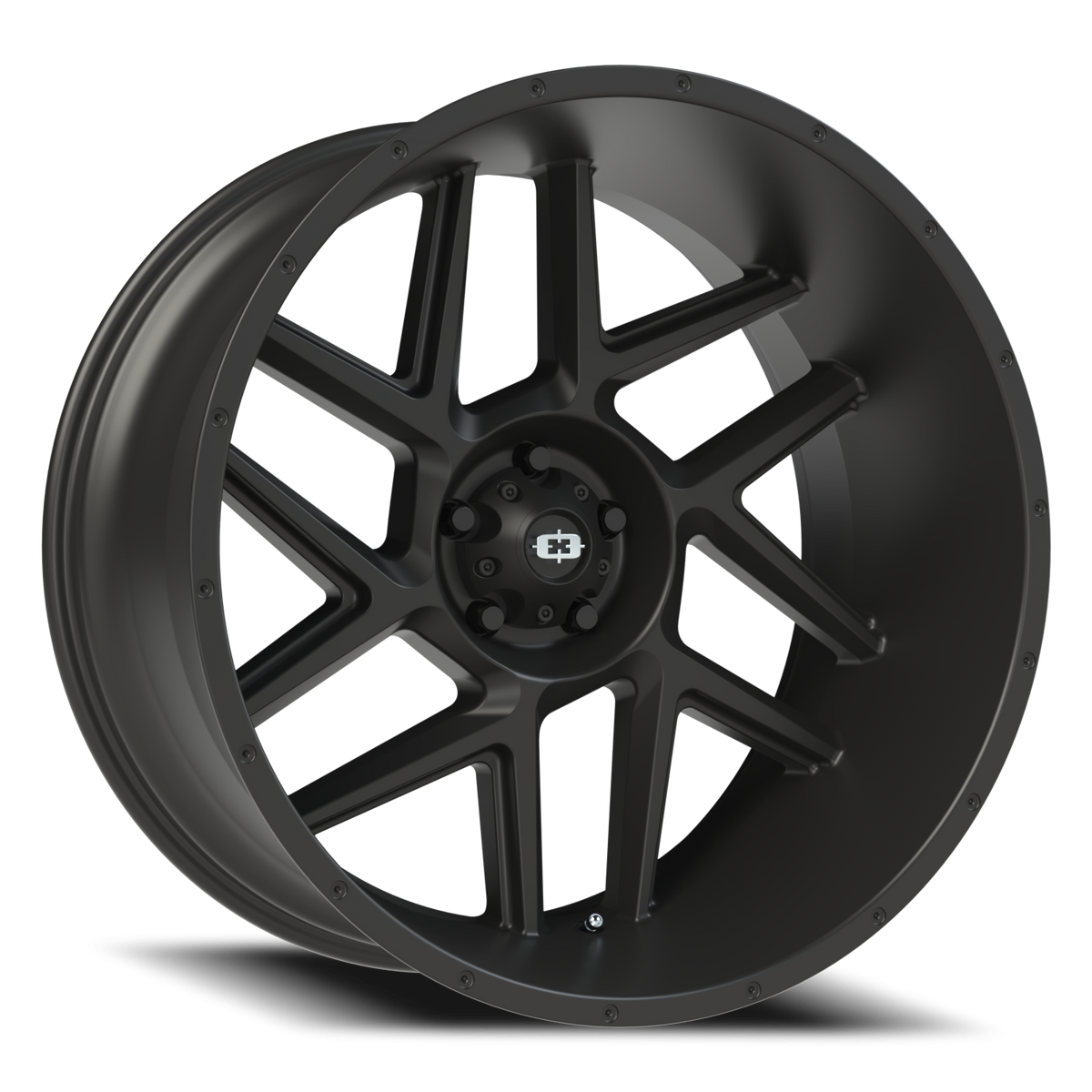 Vision Wheel 360 Satin Black 24x12 -51 5x127mm 78.1mm - Wheelwiz