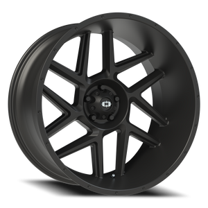 Vision Wheel 360 Satin Black 24x12 -51 5x127mm 78.1mm - Wheelwiz